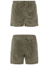 Logo Patch Nylon Metal Swim Shorts Green - STONE ISLAND - BALAAN.