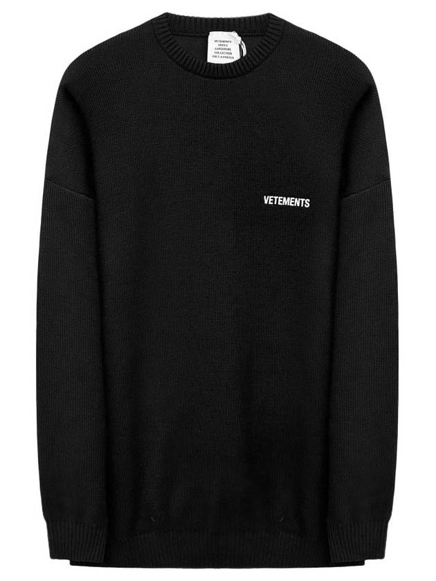 Small logo overfit knit UE52KN360B - VETEMENTS - BALAAN 3