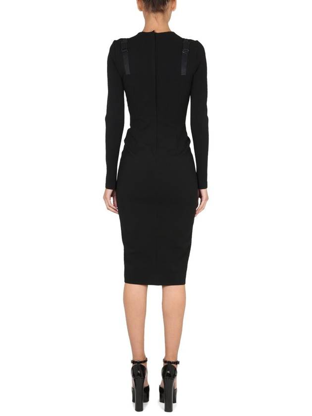 Trompe Midi Dress Black - DOLCE&GABBANA - BALAAN 4