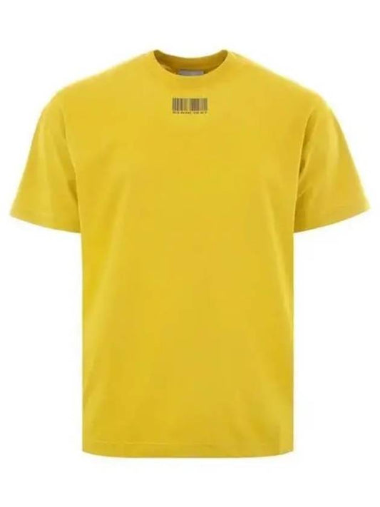 Small barcode mustard short sleeve t shirt 271316 - VETEMENTS - BALAAN 1