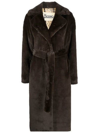 Belt Fur Coat Brown - HERNO - BALAAN 2