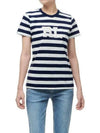 W RL Logo Stripe Jersey Tee Navy - POLO RALPH LAUREN - BALAAN 2