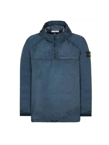 Men's Wappen Patch Metal Nylon Anorak Blue - STONE ISLAND - BALAAN 1