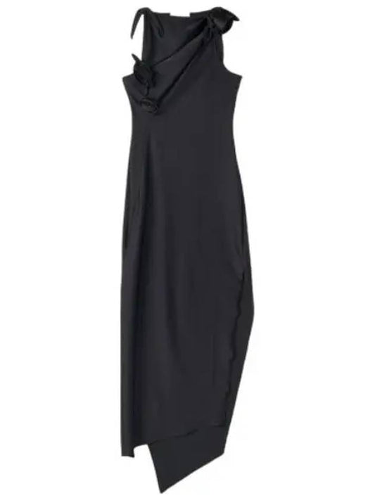 Ashmetric flower dress black - COPERNI - BALAAN 1