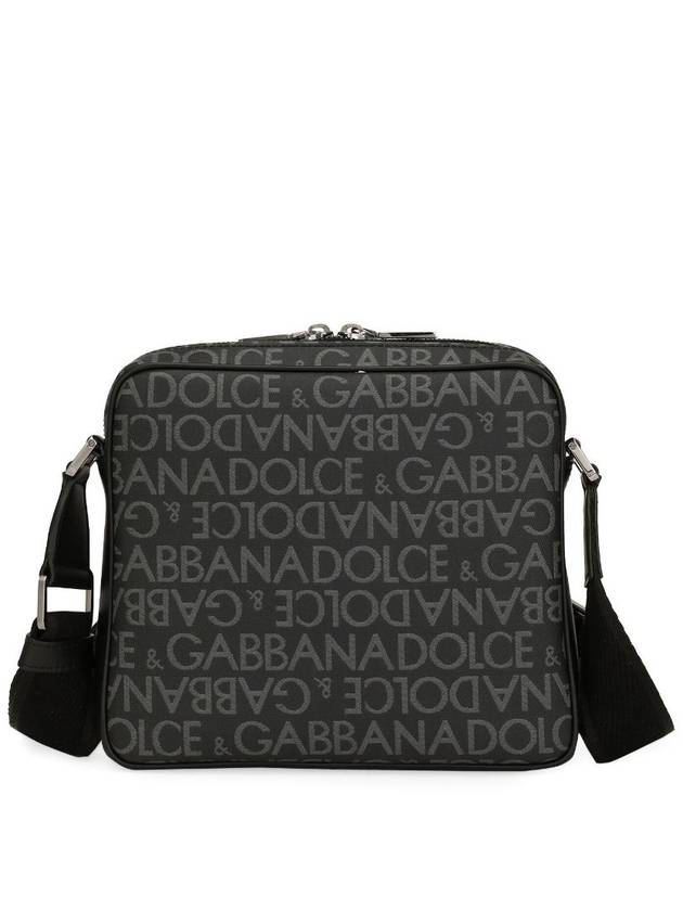 logo print jacquard zipper shoulder bag BM1622AJ705 - DOLCE&GABBANA - BALAAN 4