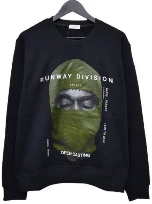 NCW19277 009 Green Mask Sweatshirt Black - IH NOM UH NIT - BALAAN 2