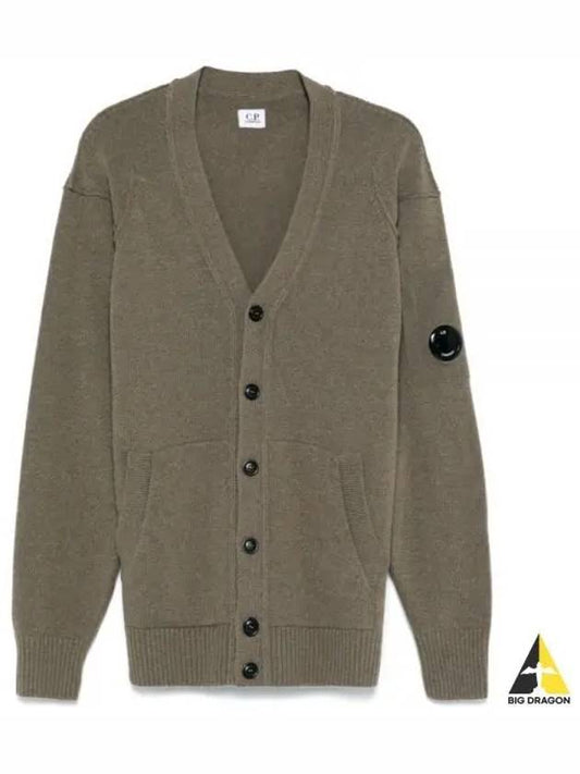 Lambswool GRS Buttoned Cardigan Beige - CP COMPANY - BALAAN 2