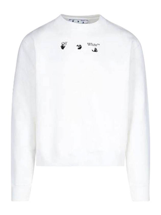 Marker Slim Fit Sweatshirt White - OFF WHITE - BALAAN.