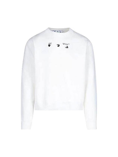 Marker Slim Fit Sweatshirt White - OFF WHITE - BALAAN 1