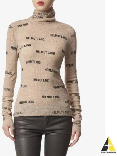 Turtleneck N06HW704 QE0 BEIGE - HELMUT LANG - BALAAN 2