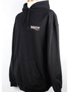 Wave Logo Hoodie Black M - BALENCIAGA - BALAAN 3