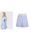 Golf Backpleated Culottes Skirt Blue - HENRY STUART - BALAAN 2