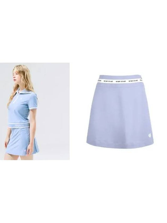 Golf Backpleated Culottes Skirt Blue - HENRY STUART - BALAAN 2