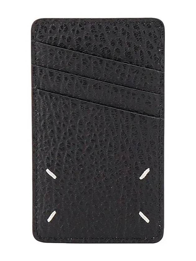 4 Stitch Leather Card Wallet Black - MAISON MARGIELA - BALAAN 2