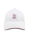 Embroidered Logo Curved Peak Ball Cap White - BRUNELLO CUCINELLI - BALAAN 2