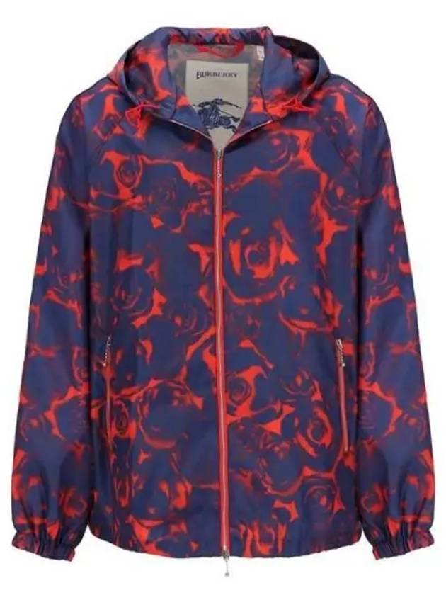 rose print hooded jacket 8077184 - BURBERRY - BALAAN 2