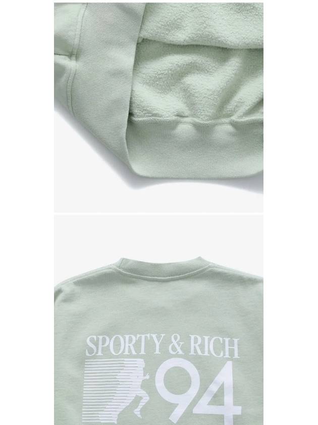 94 California Crew Neck Sweatshirt Green - SPORTY & RICH - BALAAN 4