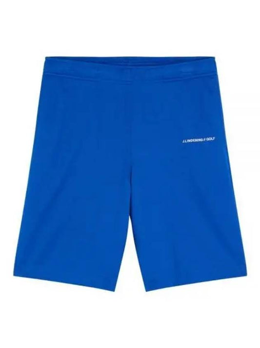 Logo Print Shorts Blue - J.LINDEBERG - BALAAN 2