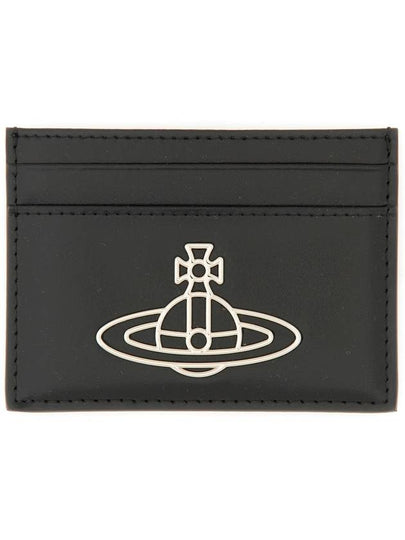 Logo Plaque Card Wallet Black - VIVIENNE WESTWOOD - BALAAN 2