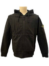 Waffen Patch Hooded Zip-Up Black - STONE ISLAND - BALAAN 2