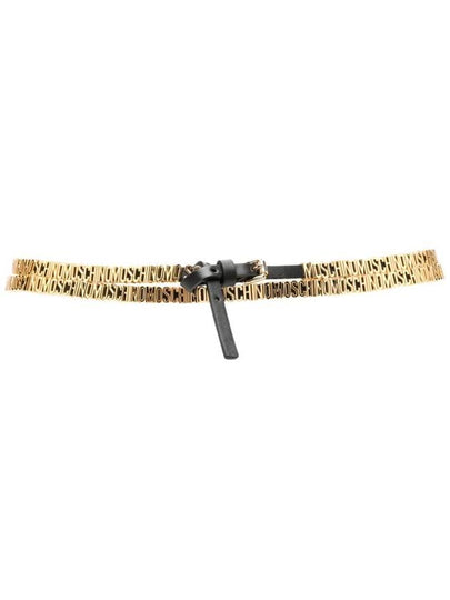 lettering logo leather belt A80448002 - MOSCHINO - BALAAN 2