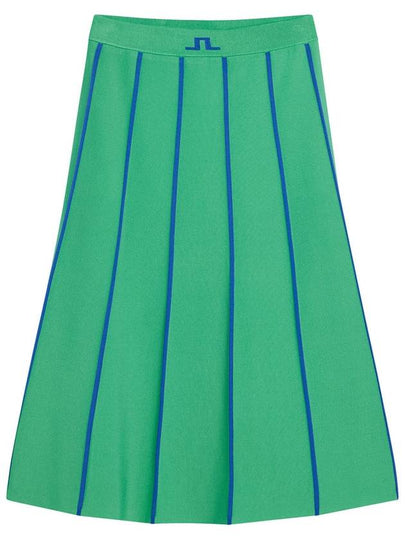 Women's Sally Knitted A Line Skirt Jade Cream - J.LINDEBERG - BALAAN 2