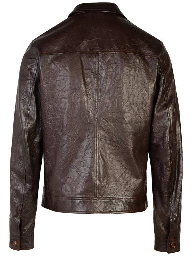 Dolce & Gabbana Brown Sheepskin Jacket - DOLCE&GABBANA - BALAAN 3