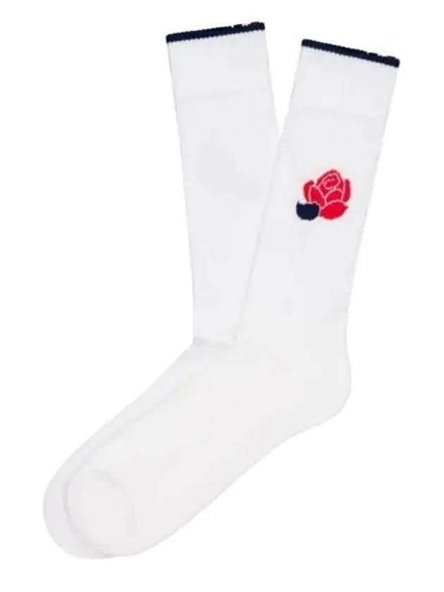 Rose Raven Socks White - THOM BROWNE - BALAAN 2