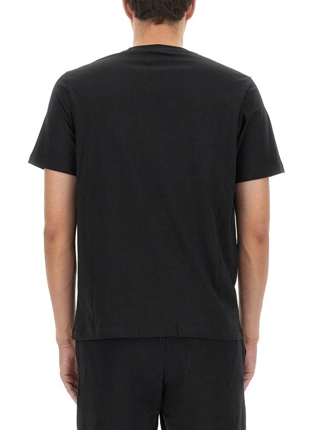 Zebra Logo Crew Neck Cotton Short Sleeve T-Shirt Black - PAUL SMITH - BALAAN 4