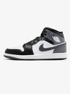 Air Jordan 1 Mid Top Sneakers Black Iron Grey - NIKE - BALAAN 1