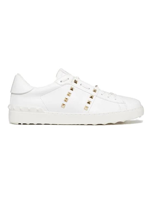 Rockstud Untitled 11th Anniversary Low Top Sneakers White - VALENTINO - BALAAN.