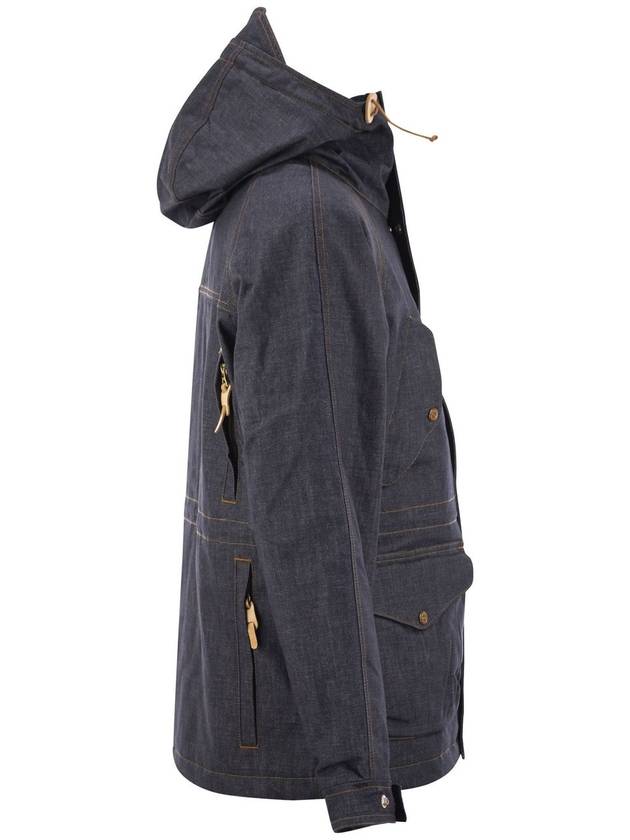 NEW FISHERMAN DENIM - Hooded parka in denim fabric - MANIFATTURA CECCARELLI - BALAAN 3