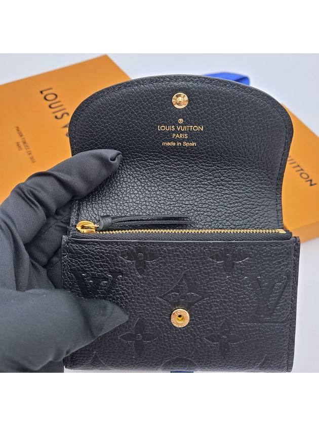 Rosalie Monogram Coin Wallet Black - LOUIS VUITTON - BALAAN 6