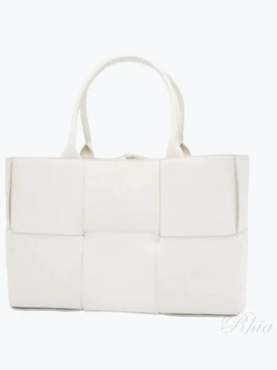 Intrecciato Arco Medium Tote Bag White - BOTTEGA VENETA - BALAAN 2