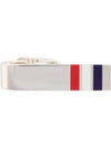 Three Stripes Short Tie Bar Silver - THOM BROWNE - BALAAN 2