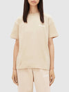 Le Logo Short Sleeve T-Shirt Light Beige - JACQUEMUS - BALAAN 9