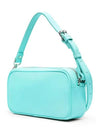 Logo Baguette Leather Camera Shoulder Bag Turquoise - COURREGES - BALAAN 5