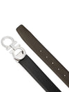 Gancini Reversible Belt Black Brown - SALVATORE FERRAGAMO - BALAAN 5