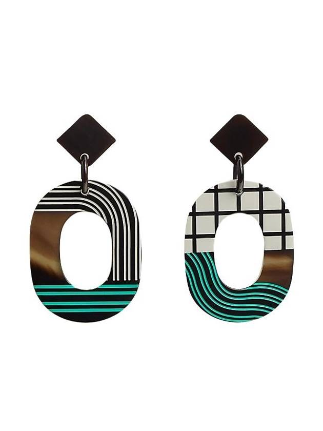 Isthme Pop Earrings Green - HERMES - BALAAN 2