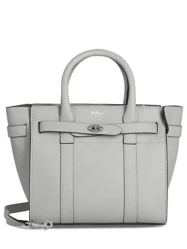 Bayswater Zipped Mini Tote Bag Grey - MULBERRY - BALAAN 2