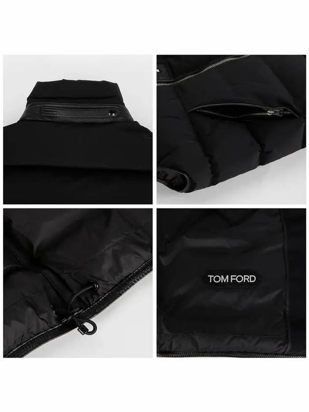 Goose Down Padded Vest Black - TOM FORD - BALAAN 7