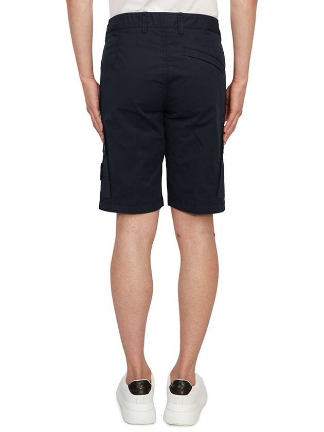 Wappen Cargo Bermuda Shorts Navy - STONE ISLAND - BALAAN 4