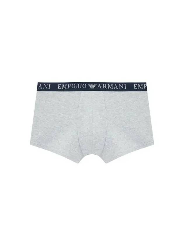 UNDERWEAR Men s Embossed Logo Banding Cotton Drawn Melange Gray 270121 - EMPORIO ARMANI - BALAAN 1