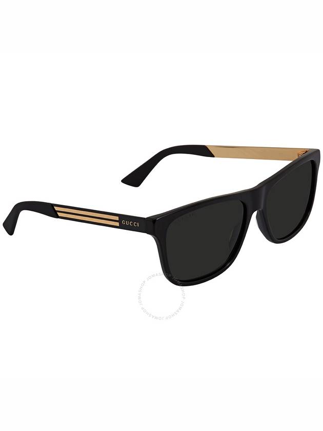 Eyewear Polarized Square Horn-Rim Sunglasses Black - GUCCI - BALAAN 4