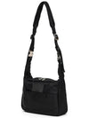 Buckle two-pocket shoulder and crossbag travel bag black - LE MASQUE - BALAAN 4