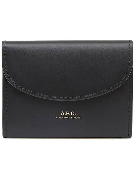 Geneve Flap Card Wallet Black - A.P.C. - BALAAN 2