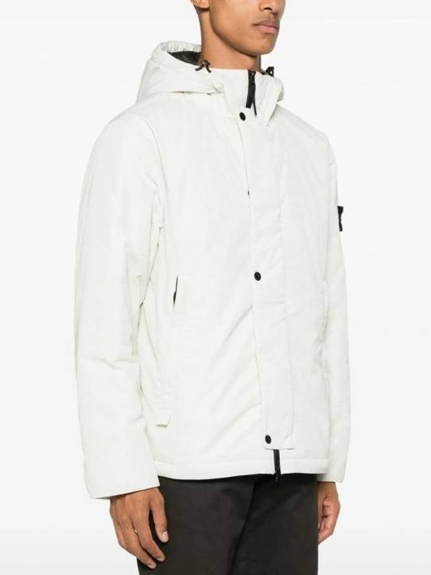 Techno Fabric Hooded Jacket Plaster - STONE ISLAND - BALAAN 3