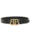 Logo Leather Belt Black - BALENCIAGA - BALAAN 2