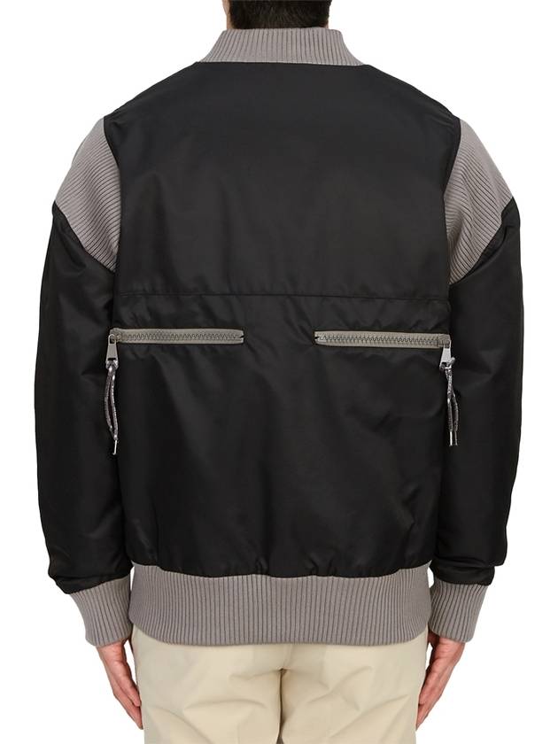 Stripped Cyclist Recycled Nylon Bomber Jacket Grey - VIVIENNE WESTWOOD - BALAAN 8