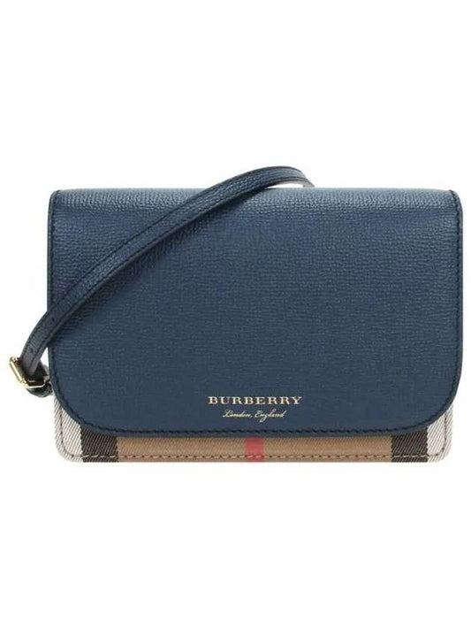 New Hampshire Shoulder Bag Navy - BURBERRY - BALAAN 2